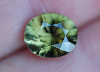 Image for Brilliant!! Nigeria Tourmaline Olive Color 3.45 carat ** VIDEO **