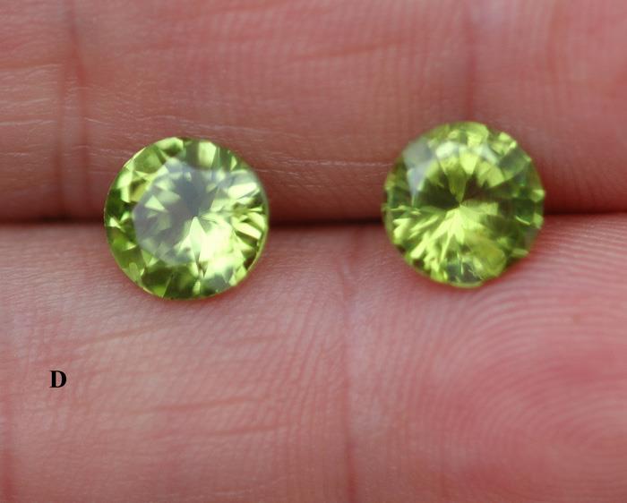 Image for Pakistan Natural Peridot Matched Pair 3.96 tcw.  ** VIDEO **