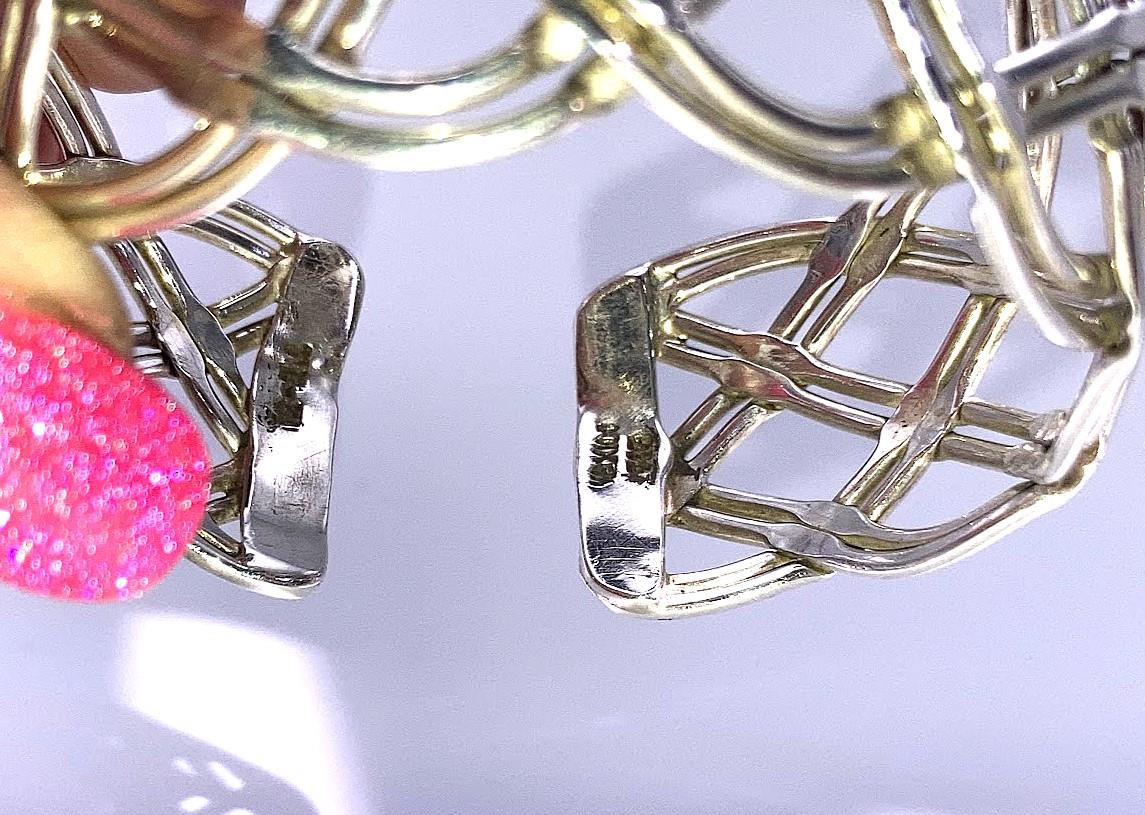 Image for Taxco Mexico SS Woven Cuff Bracelet - ESTATE