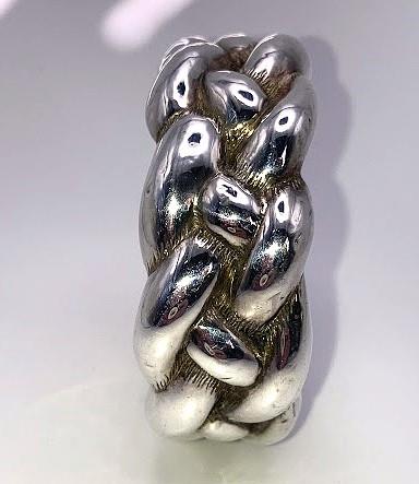 Image for Electroform Vintage Sterling Silver Large Bangle Bracelet - ESTATE