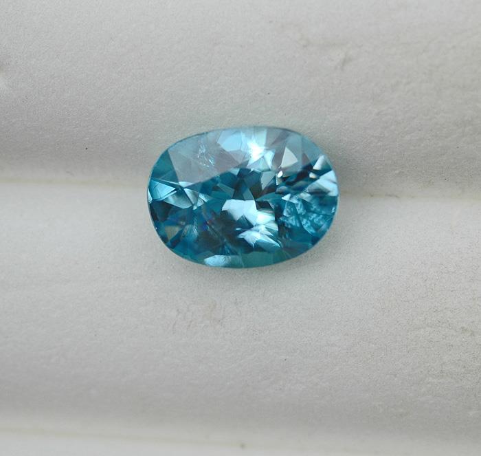 Image for Cambodia Natural Blue Zircon 3.69 carat  ** VIDEO **