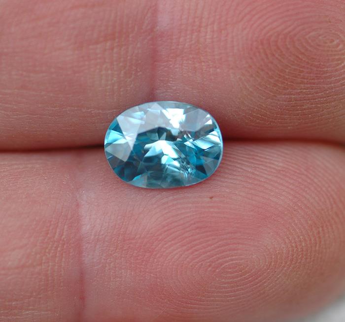 Image for Cambodia Natural Blue Zircon 3.69 carat  ** VIDEO **