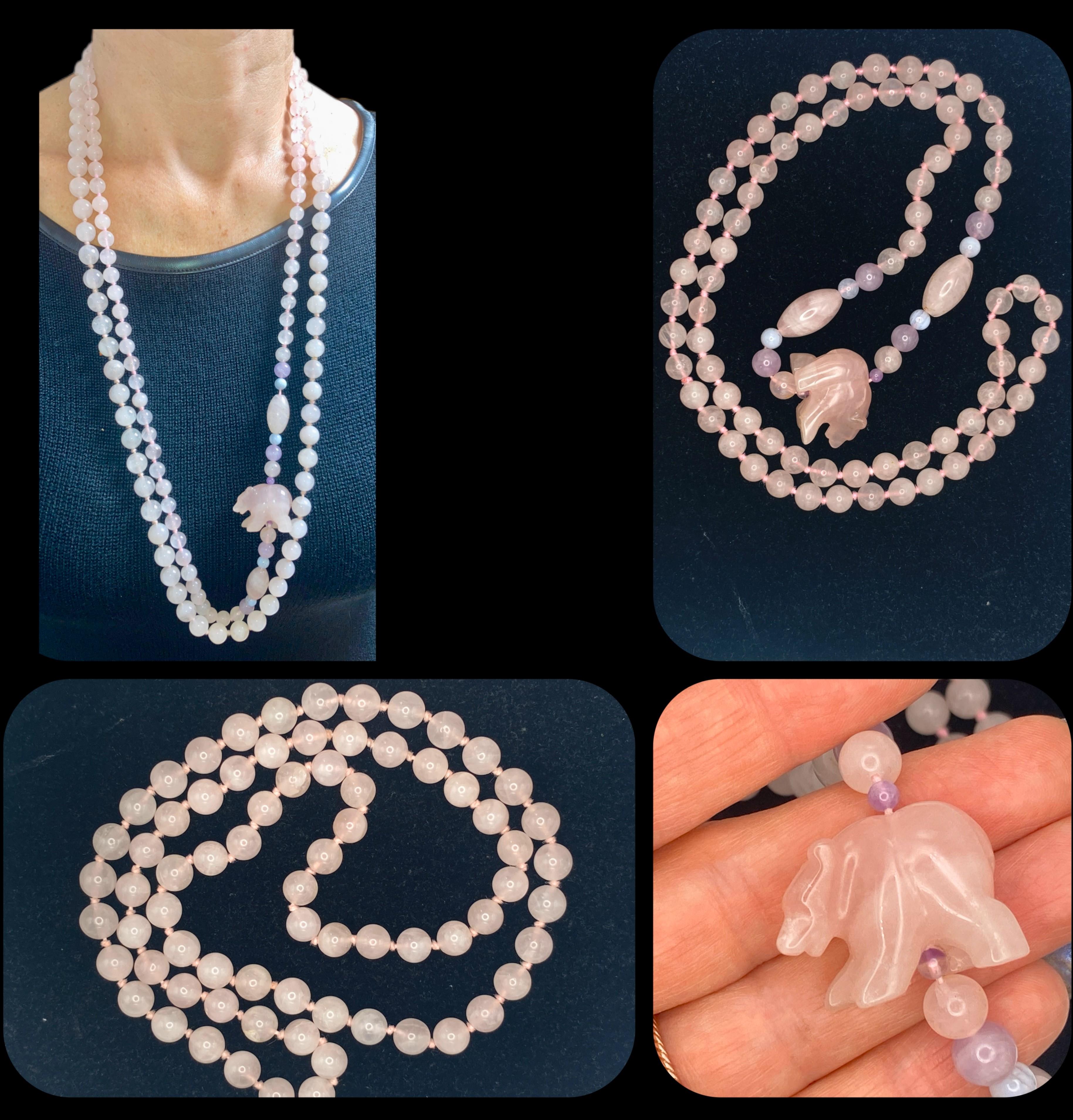 Image for Rose Quartz set of 2 Bead Strands 32 inch each