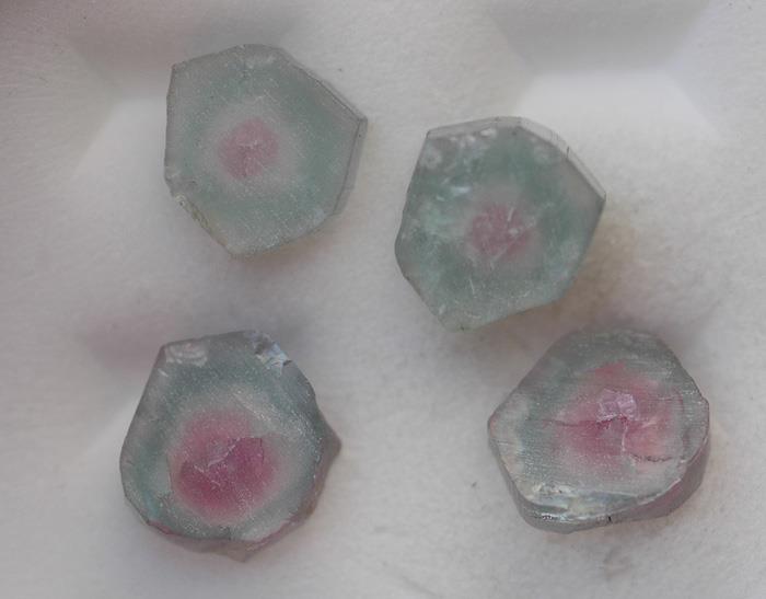 Image for Natural Cruzeiro Mine Tourmaline Slices 14.8 tcw