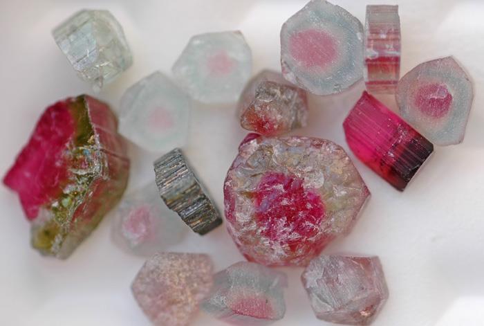 Image for Natural Cruziero Mine Wild Colored Tourmaline Slices 55.3 tcw lot