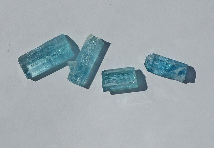 Image for Vietnam Natural Double Blue Aquamarine Facet Rough Lot 37.8 tcw
