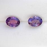 Image for Madagascar Natural Unheated Purple Sapphire Pair 1.93 carat  ** VIDEO **