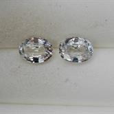 Image for Cambodia Natural Colorless Zircon Pair 3.61 tcw