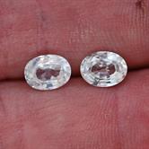 Image for Cambodia Natural Colorless Zircon Pair 3.61 tcw