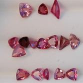 Image for Natural Brazilian Pink Tourmaline Trillion Lot 8.3 tcw  ** VIDEO **