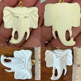 Image for Carved Elephant Head Pendant