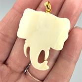 Image for Carved Elephant Head Pendant