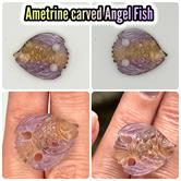 Image for Carved Ametrine Angel Fish 17.29 carats  ** VIDEO **