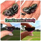Image for Large Carved Tourmaline Butterfly 39.88 carats  ** VIDEO **