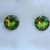 Image for Pakistan Natural Peridot Round Pair 4.05 tcw